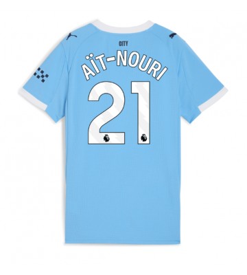 Manchester City Rayan Ait-Nouri #21 Hjemmebanetrøje Dame 2025-26 Kortærmet